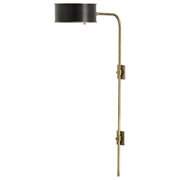 Currey and Company - 5000-0059 - One Light Wall Sconce - Overture Collection - Antique Brass/Black