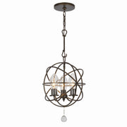 Crystorama - SOL-9325-EB - Three Light Outdoor Chandelier - Solaris - English Bronze
