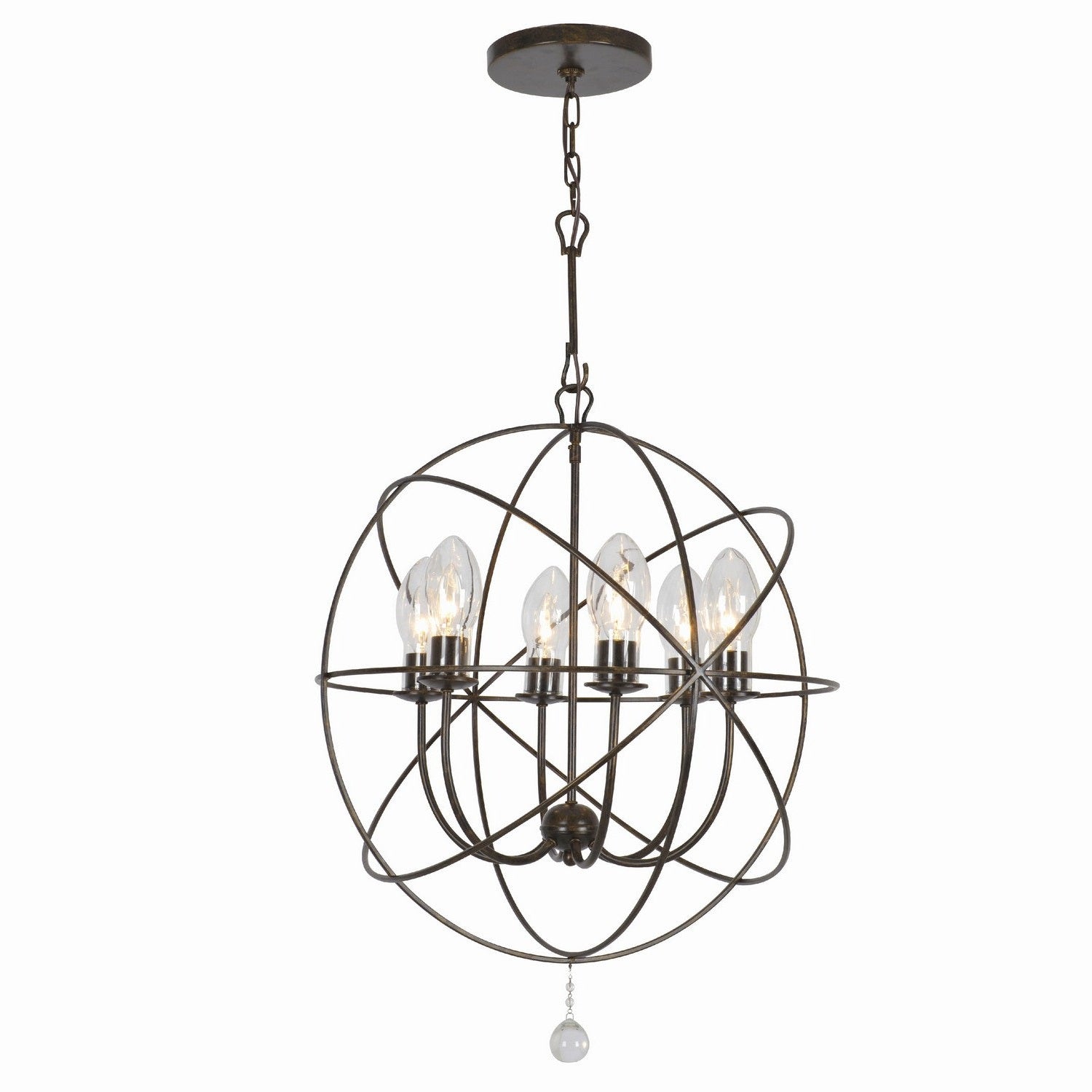 Crystorama - SOL-9326-EB - Six Light Outdoor Chandelier - Solaris - English Bronze