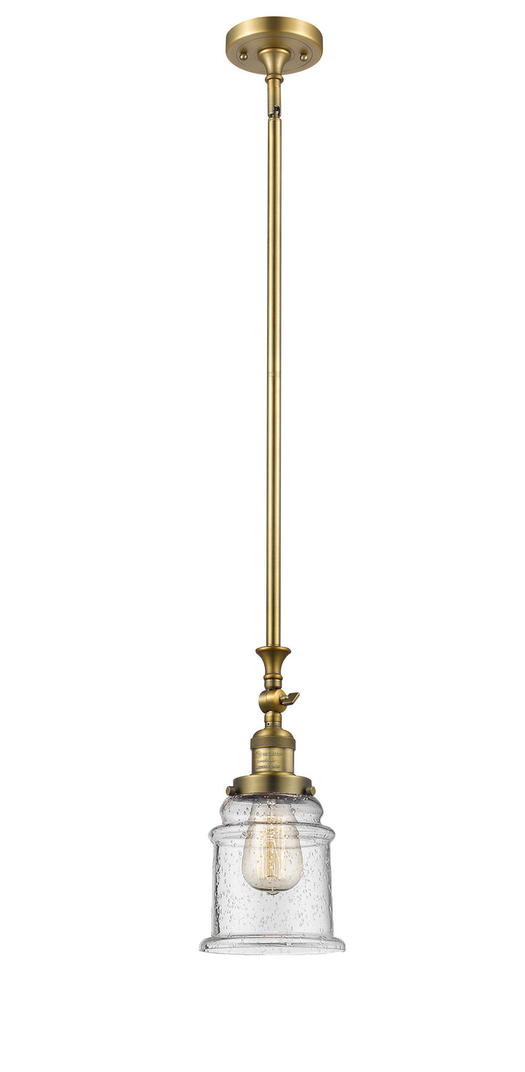 Innovations - 206-BB-G184 - One Light Mini Pendant - Franklin Restoration - Brushed Brass