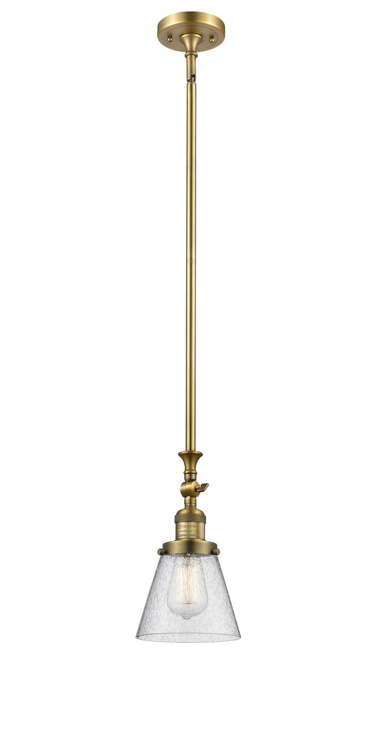Innovations - 206-BB-G64 - One Light Mini Pendant - Franklin Restoration - Brushed Brass
