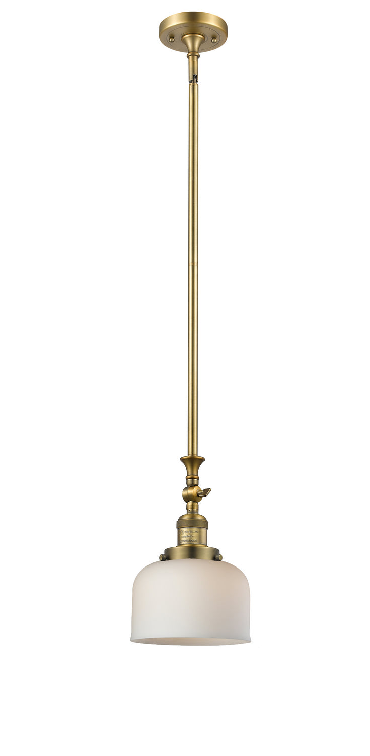 Innovations - 206-BB-G71 - One Light Mini Pendant - Franklin Restoration - Brushed Brass