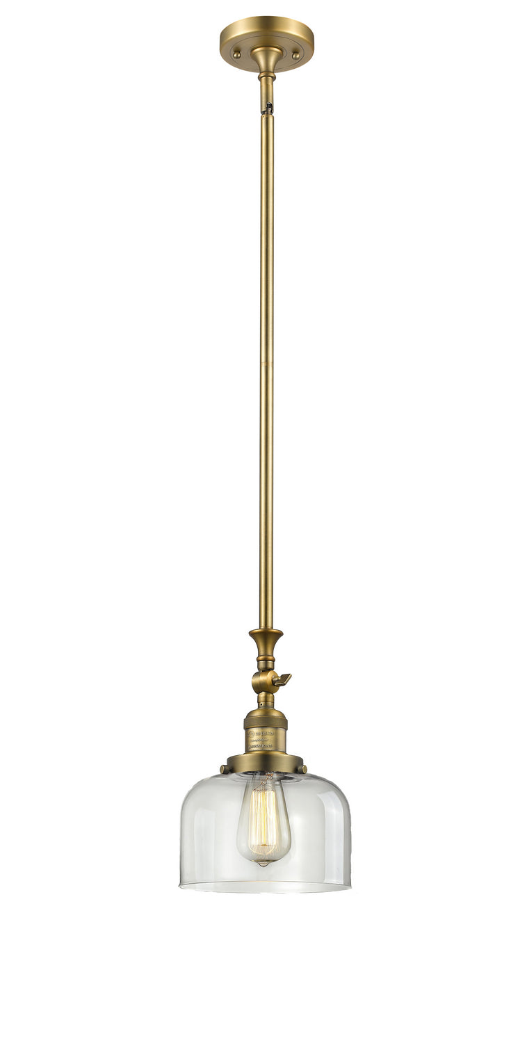 Innovations - 206-BB-G72 - One Light Mini Pendant - Franklin Restoration - Brushed Brass