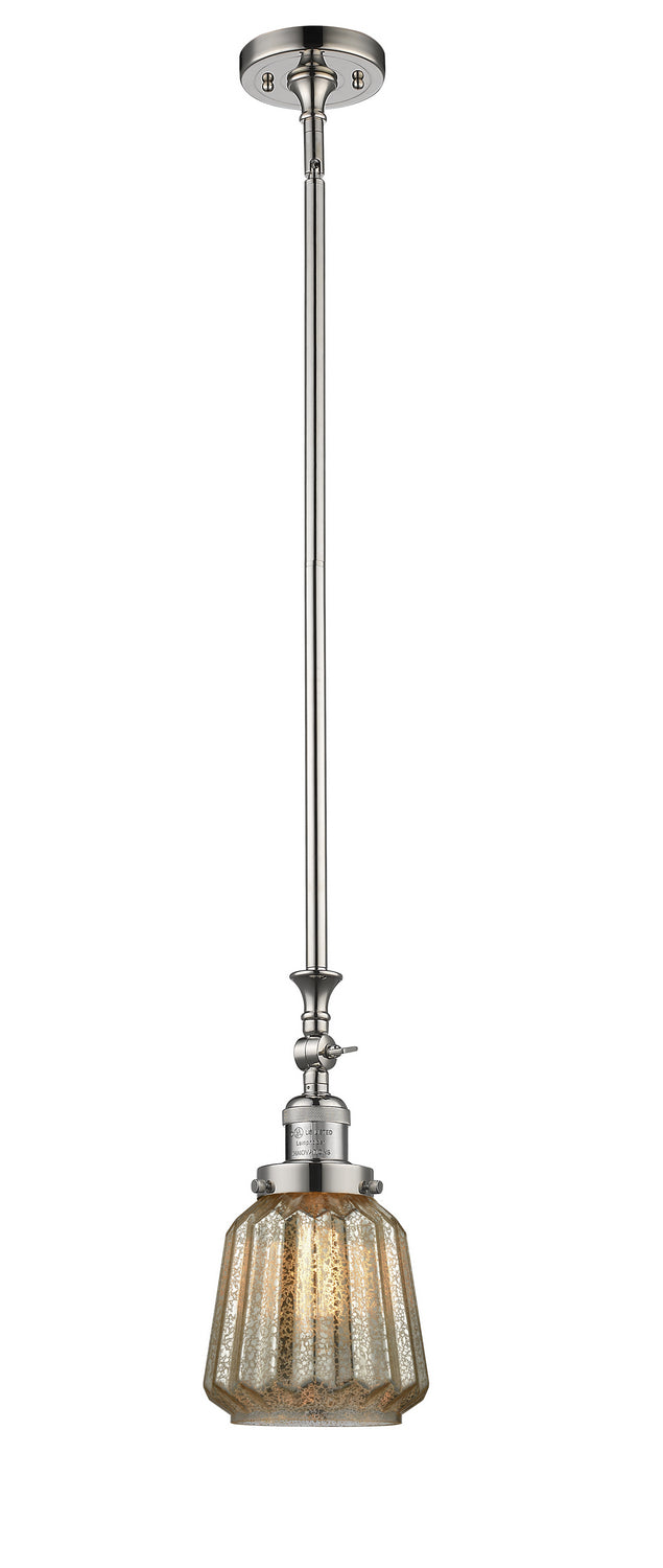 Innovations - 206-PN-G146 - One Light Mini Pendant - Franklin Restoration - Polished Nickel