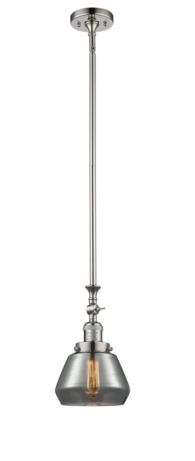 Innovations - 206-PN-G173 - One Light Mini Pendant - Franklin Restoration - Polished Nickel