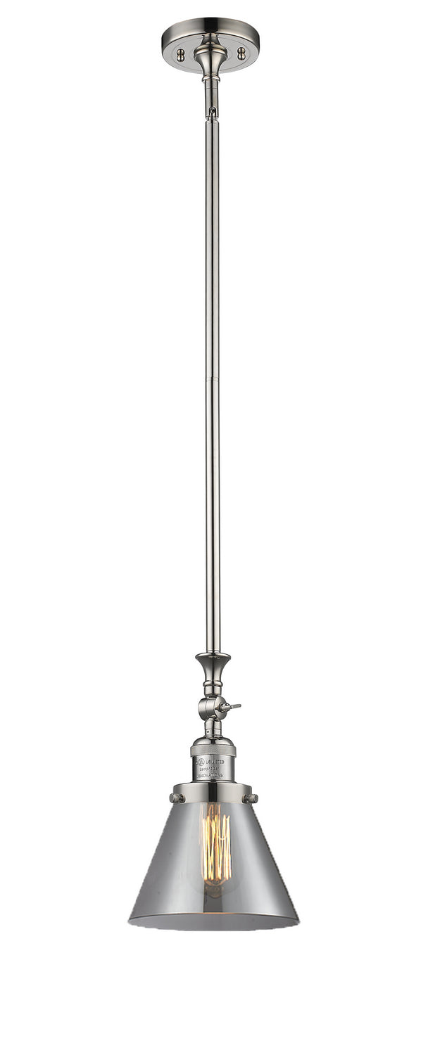 Innovations - 206-PN-G43 - One Light Mini Pendant - Franklin Restoration - Polished Nickel
