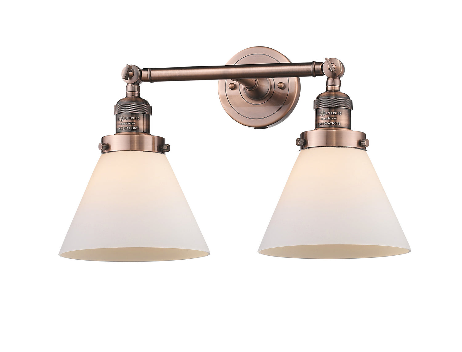 Innovations - 208-AC-G41 - Two Light Bath Vanity - Franklin Restoration - Antique Copper