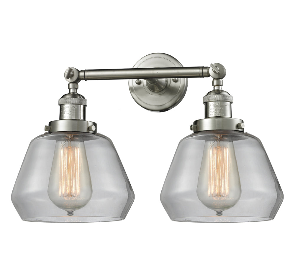 Innovations - 208-SN-G172 - Two Light Bath Vanity - Franklin Restoration - Brushed Satin Nickel