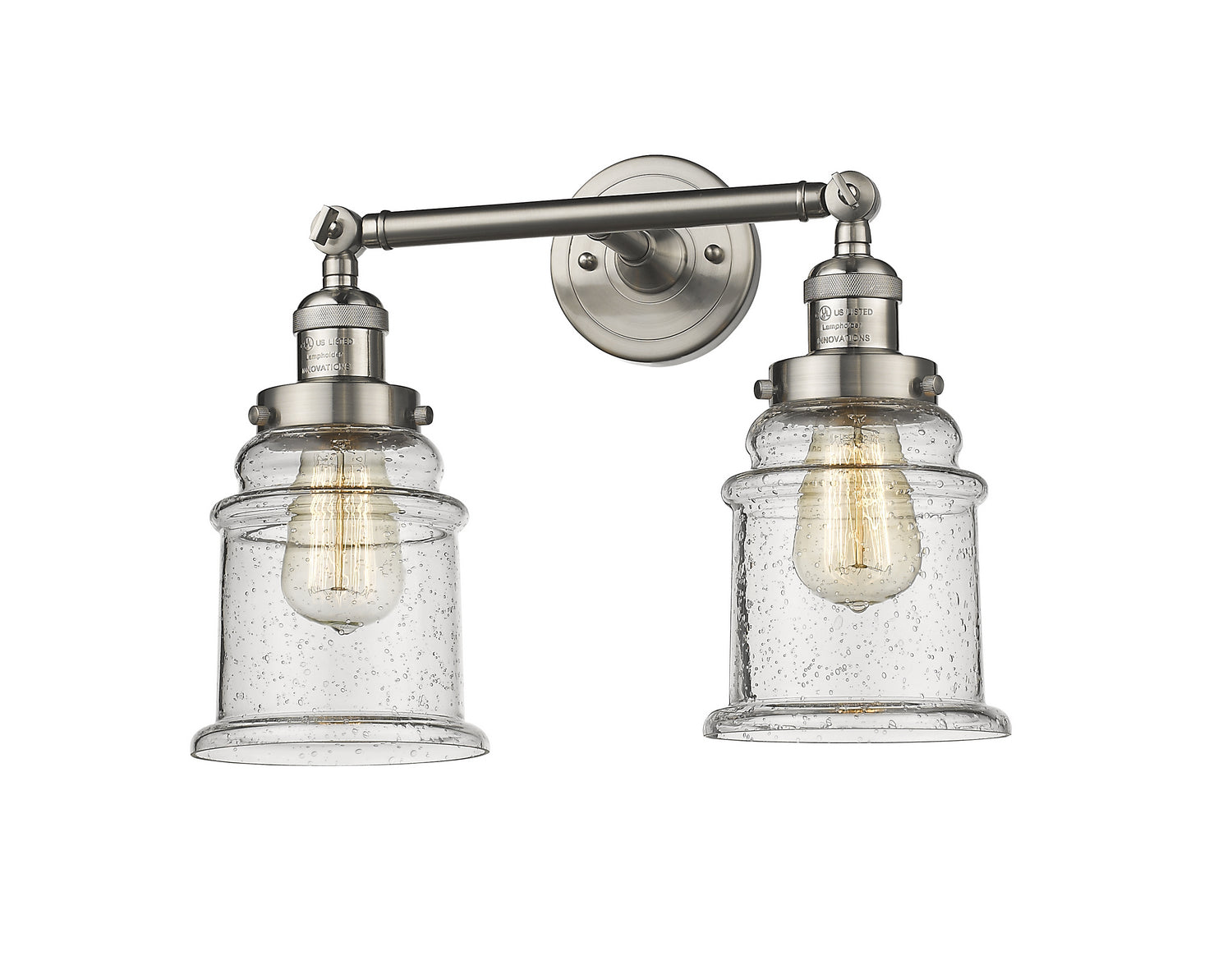 Innovations - 208-SN-G184 - Two Light Bath Vanity - Franklin Restoration - Brushed Satin Nickel