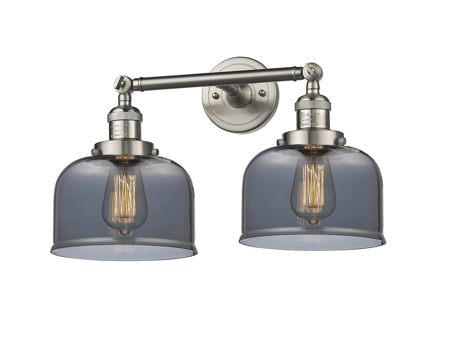 Innovations - 208-SN-G73 - Two Light Bath Vanity - Franklin Restoration - Brushed Satin Nickel