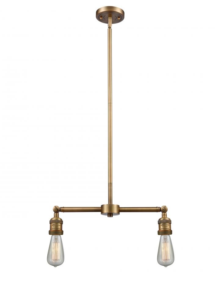 Innovations - 209-BB - Two Light Island Pendant - Franklin Restoration - Brushed Brass