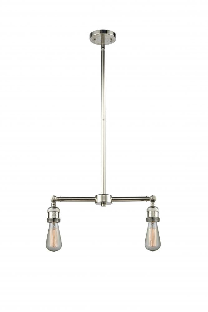 Innovations - 209-PN - Two Light Island Pendant - Franklin Restoration - Polished Nickel