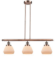 Innovations - 213-AC-G171 - Three Light Island Pendant - Franklin Restoration - Antique Copper