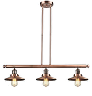 Innovations - 213-AC-M3 - Three Light Island Pendant - Franklin Restoration - Antique Copper