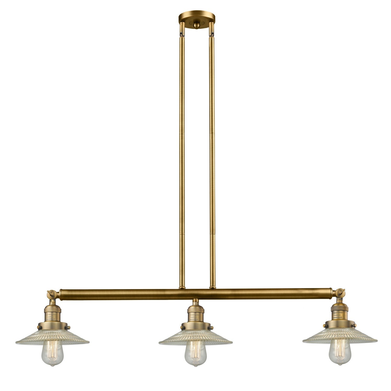 Innovations - 213-BB-G2 - Three Light Island Pendant - Franklin Restoration - Brushed Brass