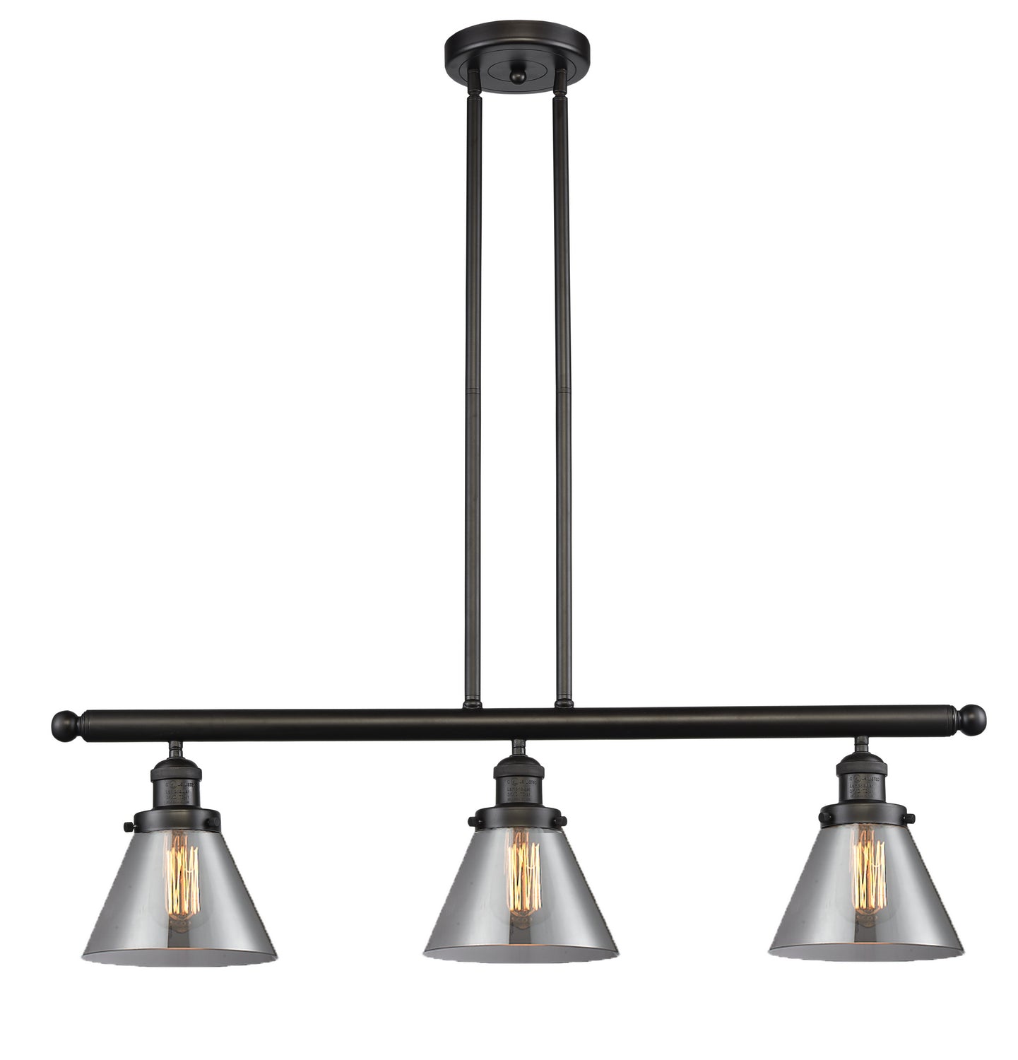 Innovations - 213-OB-G43 - Three Light Island Pendant - Franklin Restoration - Oil Rubbed Bronze