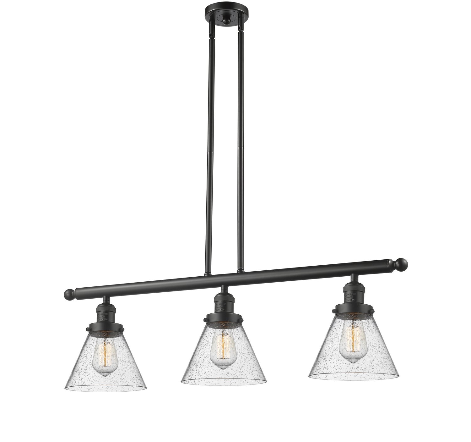 Innovations - 213-OB-G44 - Three Light Island Pendant - Franklin Restoration - Oil Rubbed Bronze
