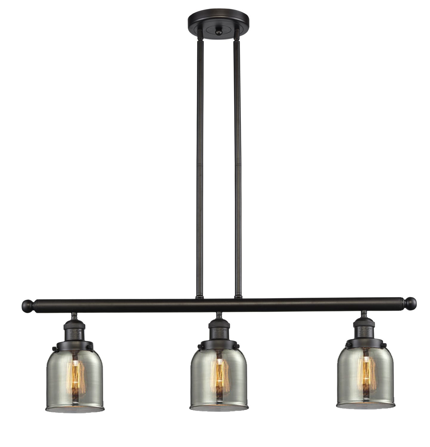 Innovations - 213-OB-G53 - Three Light Island Pendant - Franklin Restoration - Oil Rubbed Bronze