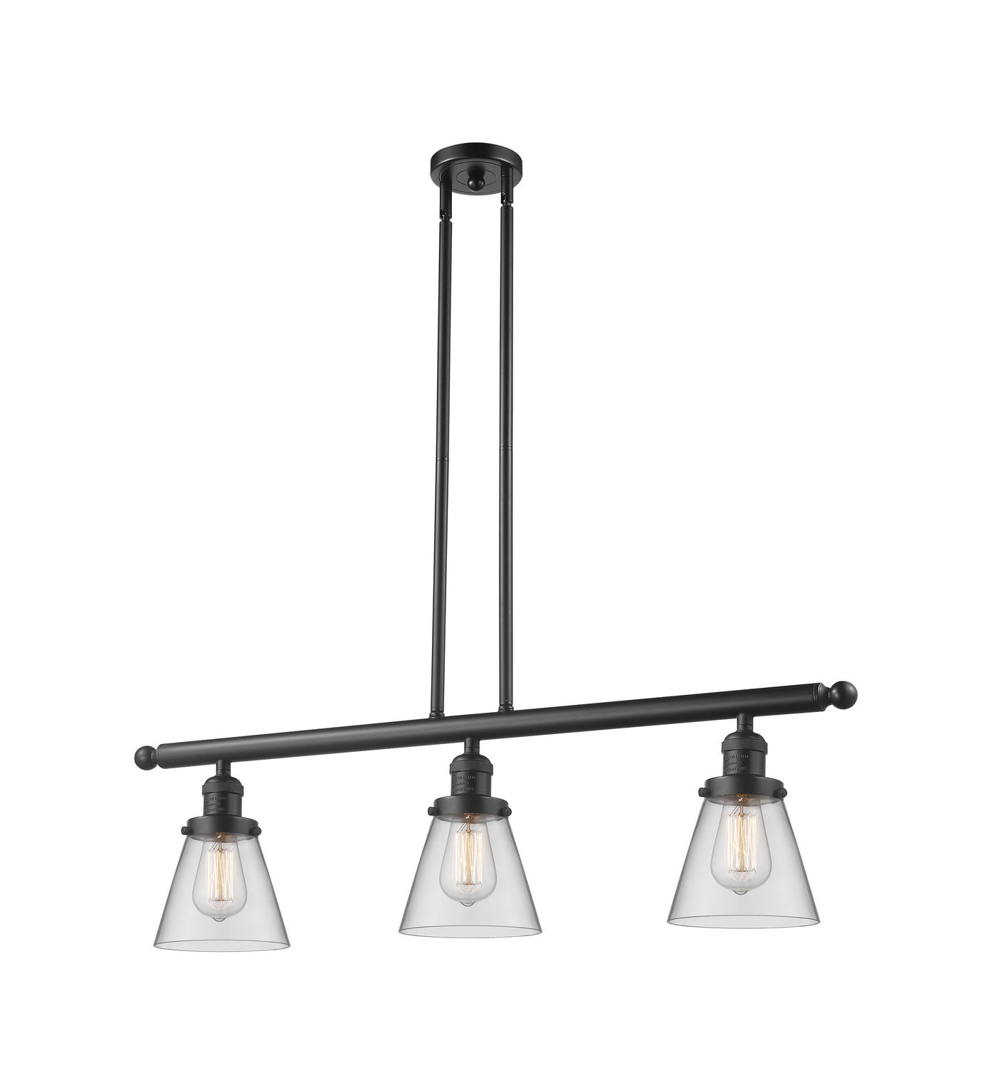 Innovations - 213-OB-G62 - Three Light Island Pendant - Franklin Restoration - Oil Rubbed Bronze