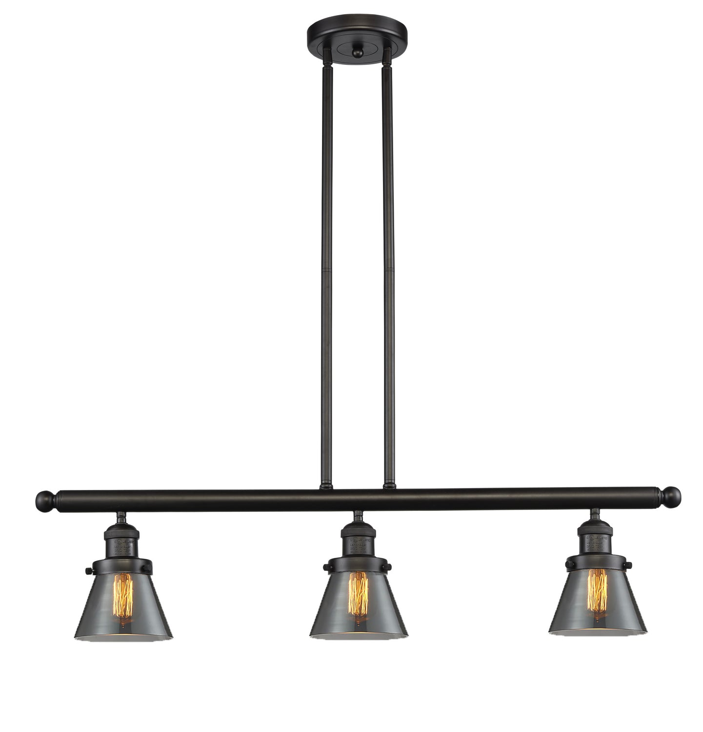 Innovations - 213-OB-G63 - Three Light Island Pendant - Franklin Restoration - Oil Rubbed Bronze