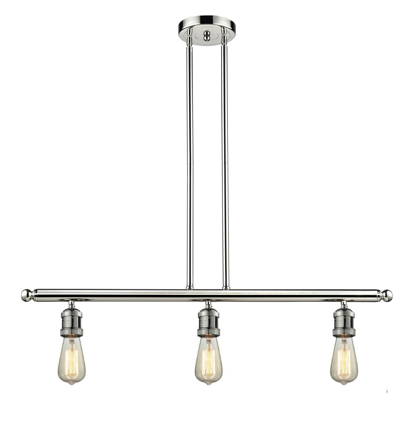 Innovations - 213-PN - Three Light Island Pendant - Franklin Restoration - Polished Nickel