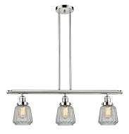 Innovations - 213-PN-G142 - Three Light Island Pendant - Franklin Restoration - Polished Nickel