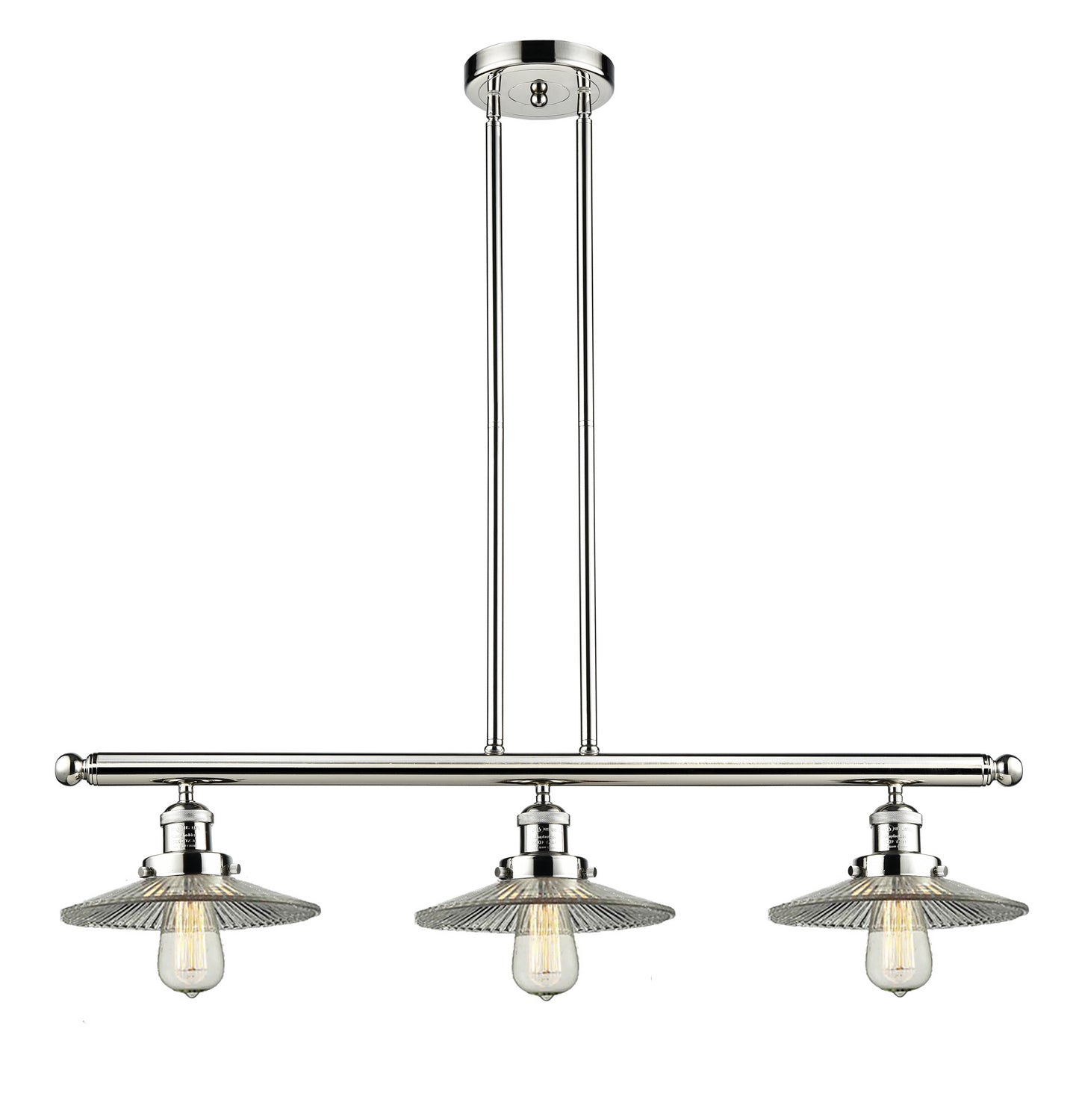 Innovations - 213-PN-G2 - Three Light Island Pendant - Franklin Restoration - Polished Nickel