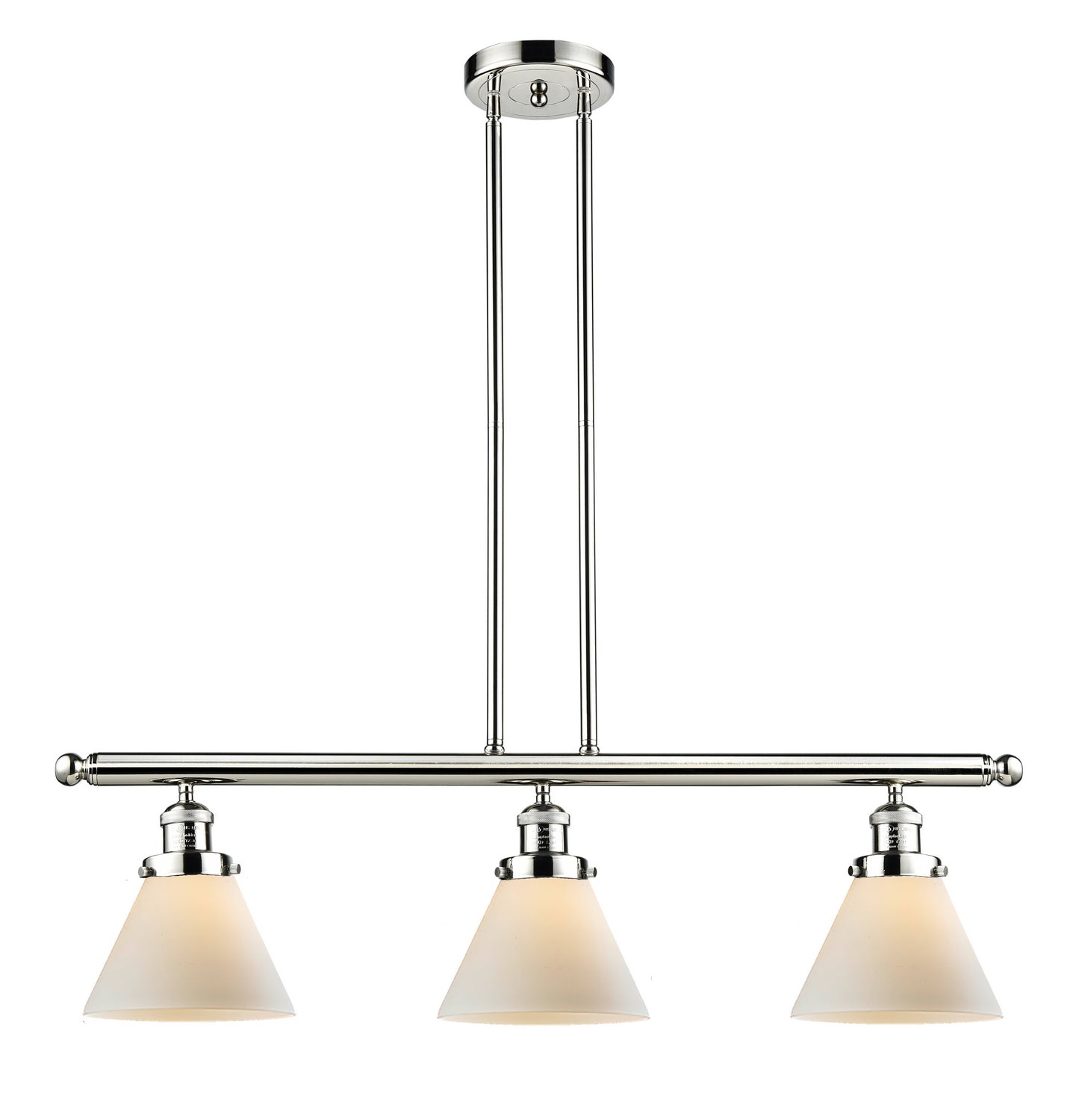Innovations - 213-PN-G41 - Three Light Island Pendant - Franklin Restoration - Polished Nickel