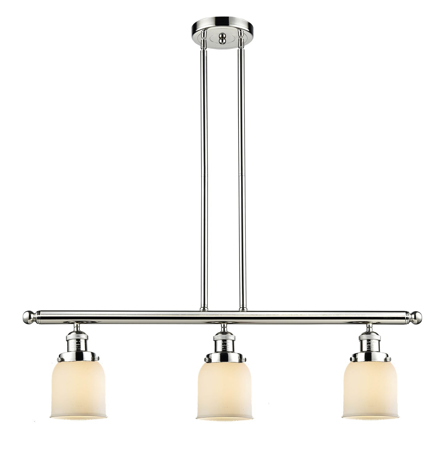Innovations - 213-PN-G51 - Three Light Island Pendant - Franklin Restoration - Polished Nickel