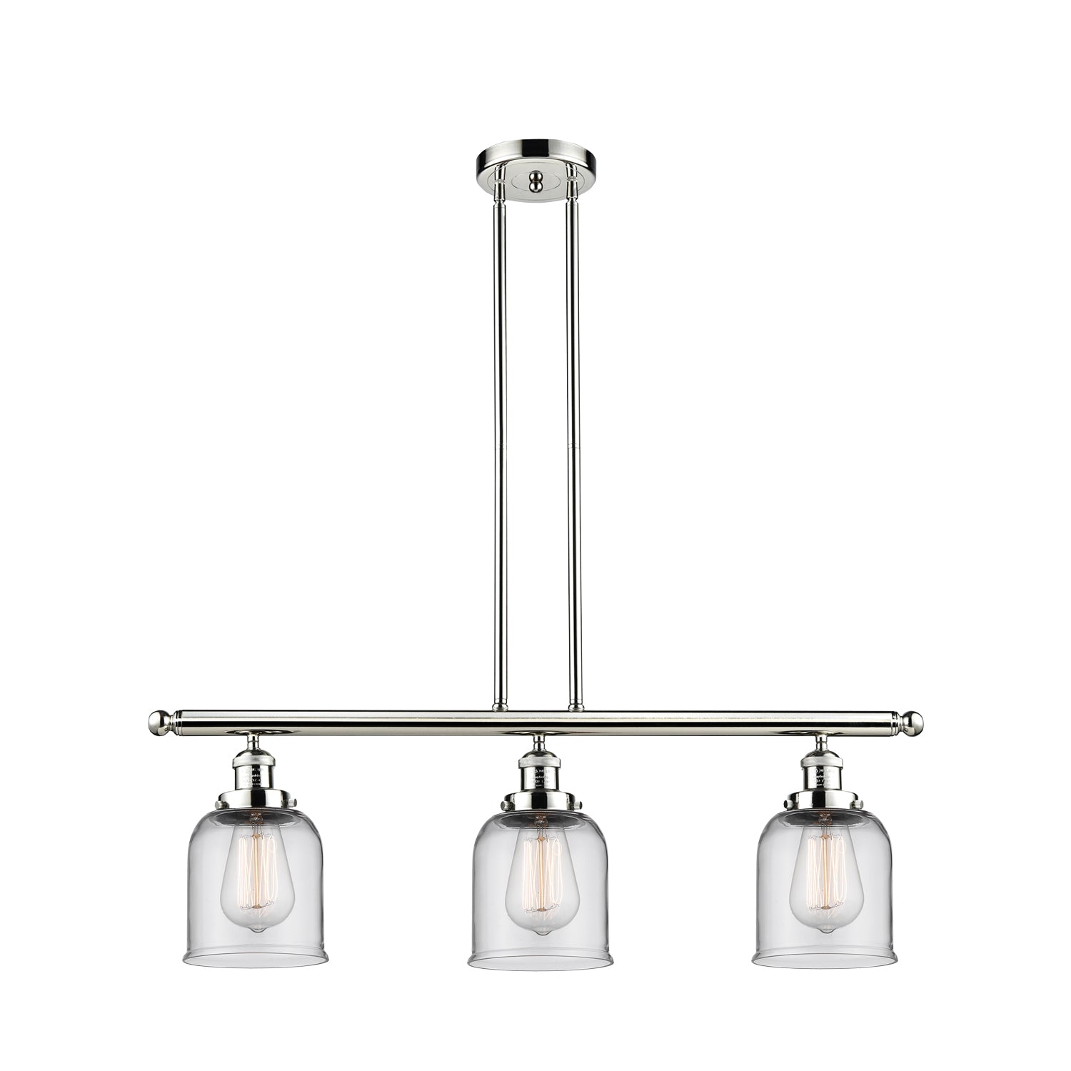 Innovations - 213-PN-G52 - Three Light Island Pendant - Franklin Restoration - Polished Nickel