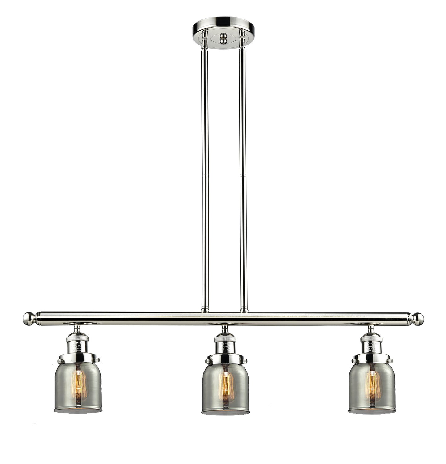 Innovations - 213-PN-G53 - Three Light Island Pendant - Franklin Restoration - Polished Nickel