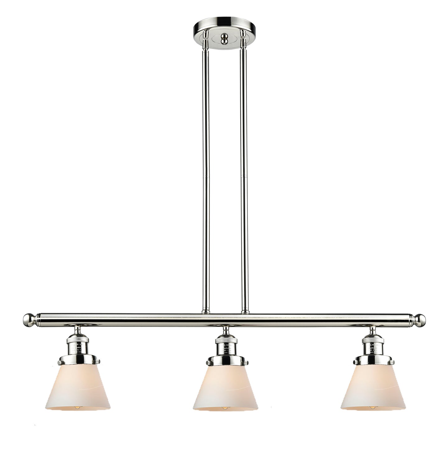 Innovations - 213-PN-G61 - Three Light Island Pendant - Franklin Restoration - Polished Nickel