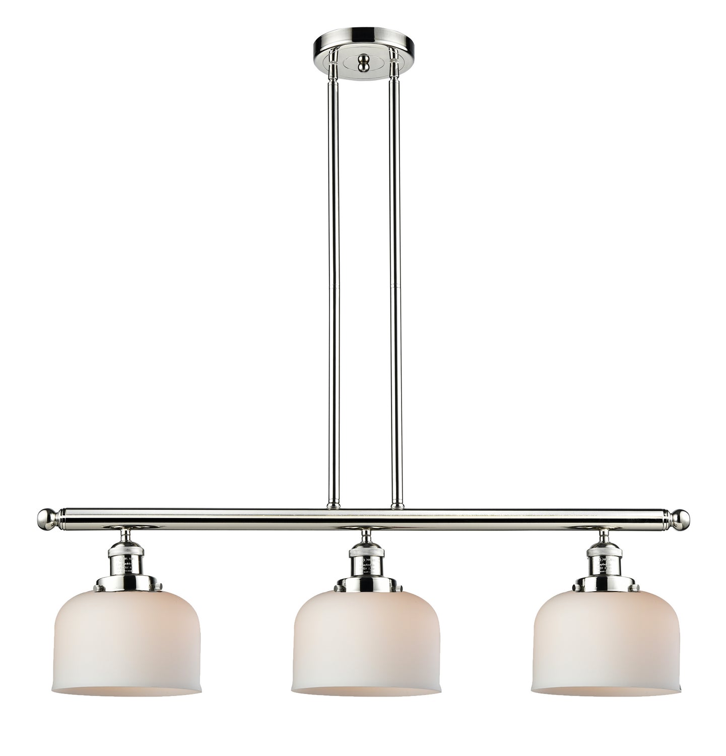 Innovations - 213-PN-G71 - Three Light Island Pendant - Franklin Restoration - Polished Nickel