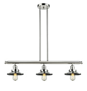 Innovations - 213-PN-M1 - Three Light Island Pendant - Franklin Restoration - Polished Nickel