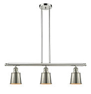 Innovations - 213-PN-M9 - Three Light Island Pendant - Franklin Restoration - Polished Nickel