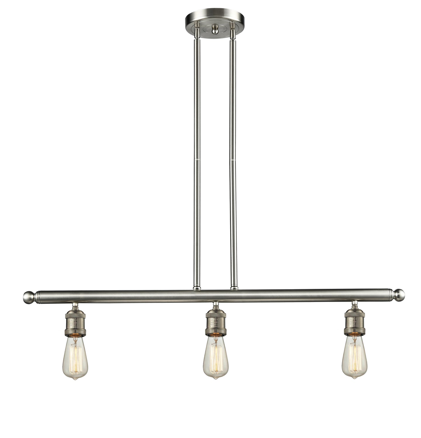 Innovations - 213-SN - Three Light Island Pendant - Franklin Restoration - Brushed Satin Nickel