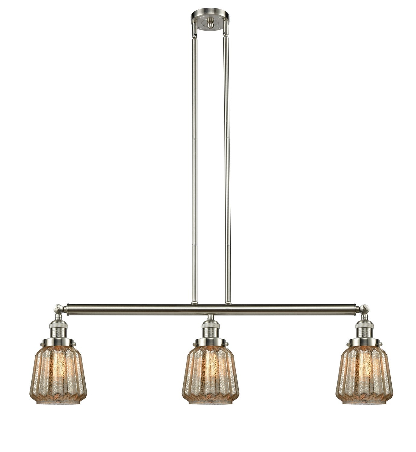Innovations - 213-SN-G146 - Three Light Island Pendant - Franklin Restoration - Brushed Satin Nickel
