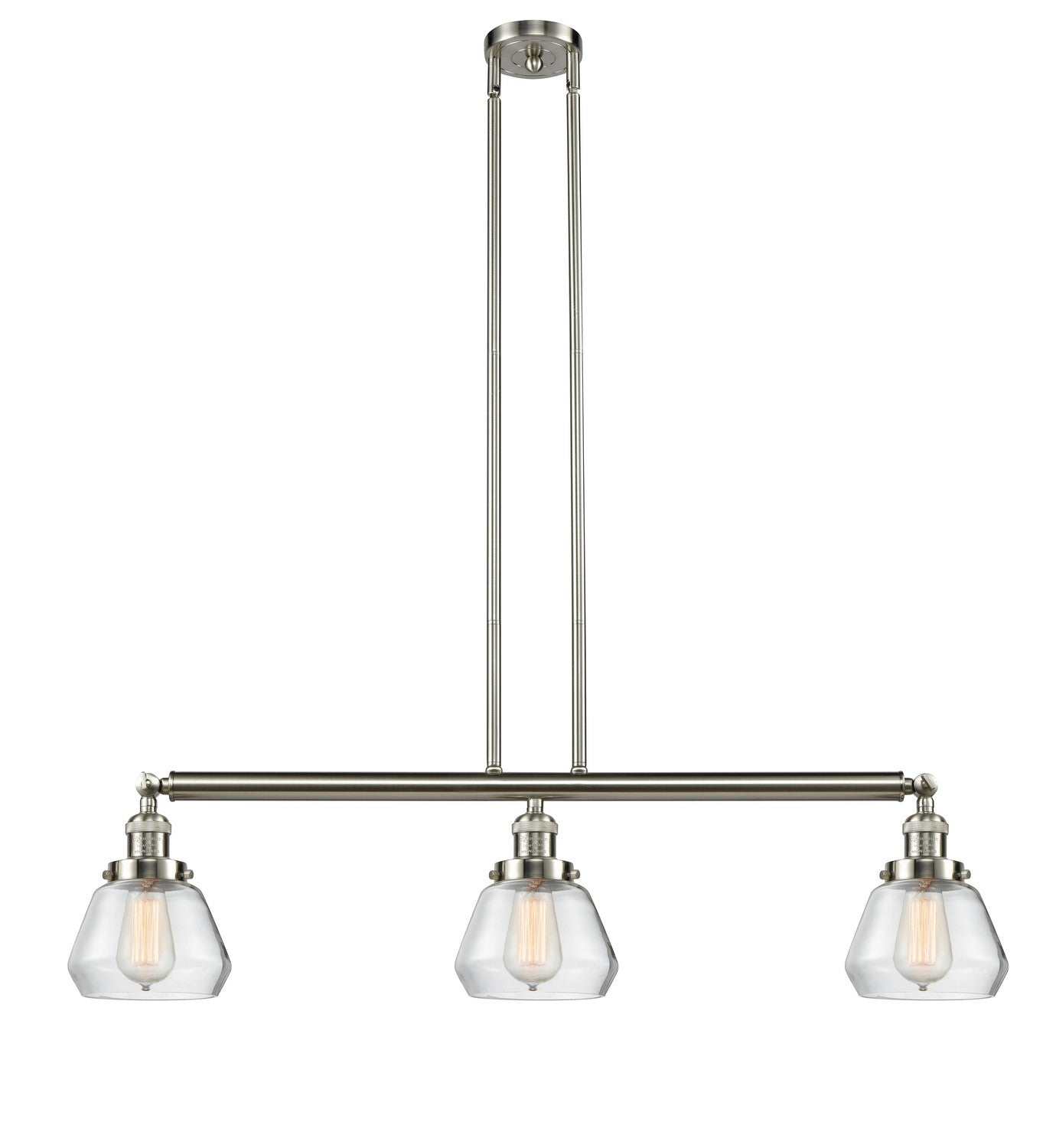 Innovations - 213-SN-G172 - Three Light Island Pendant - Franklin Restoration - Brushed Satin Nickel