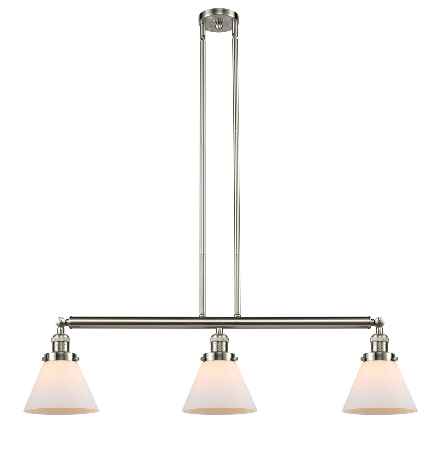 Innovations - 213-SN-G41 - Three Light Island Pendant - Franklin Restoration - Brushed Satin Nickel