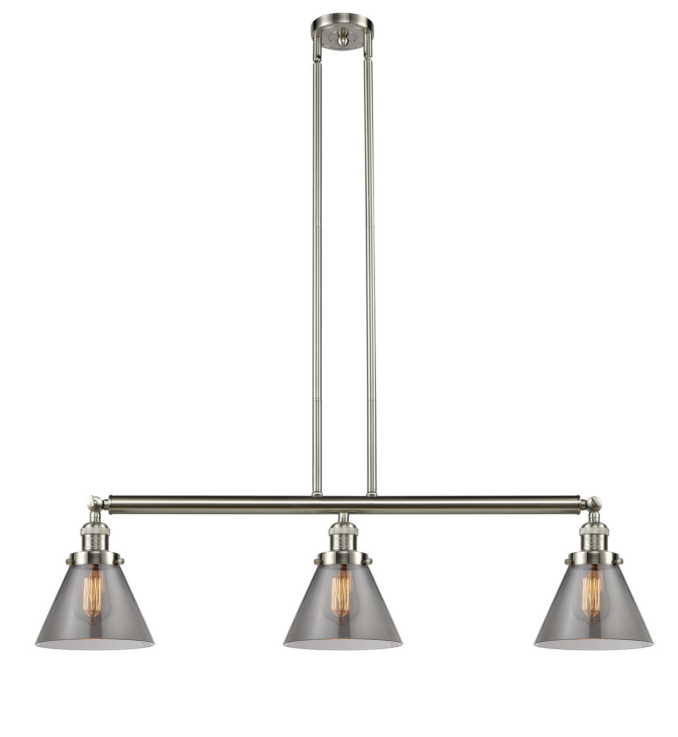 Innovations - 213-SN-G43 - Three Light Island Pendant - Franklin Restoration - Brushed Satin Nickel
