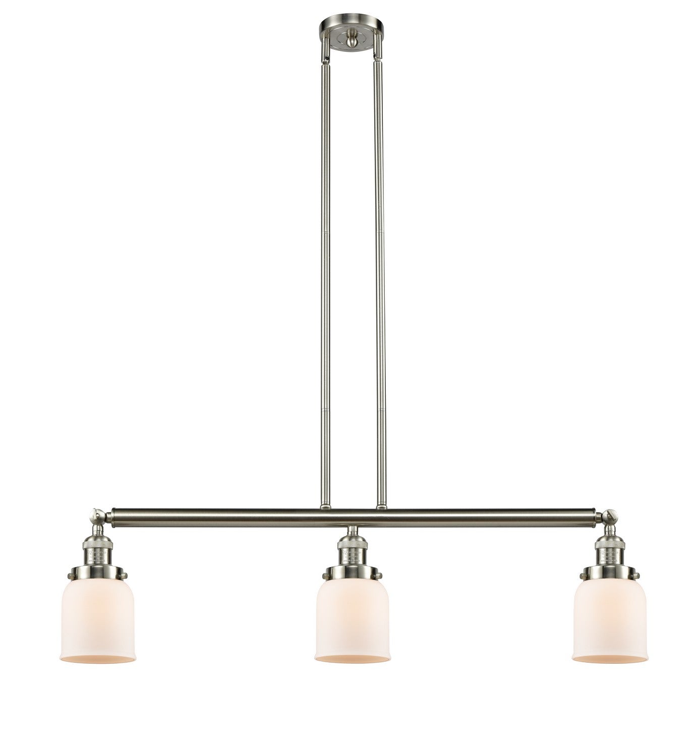 Innovations - 213-SN-G51 - Three Light Island Pendant - Franklin Restoration - Brushed Satin Nickel