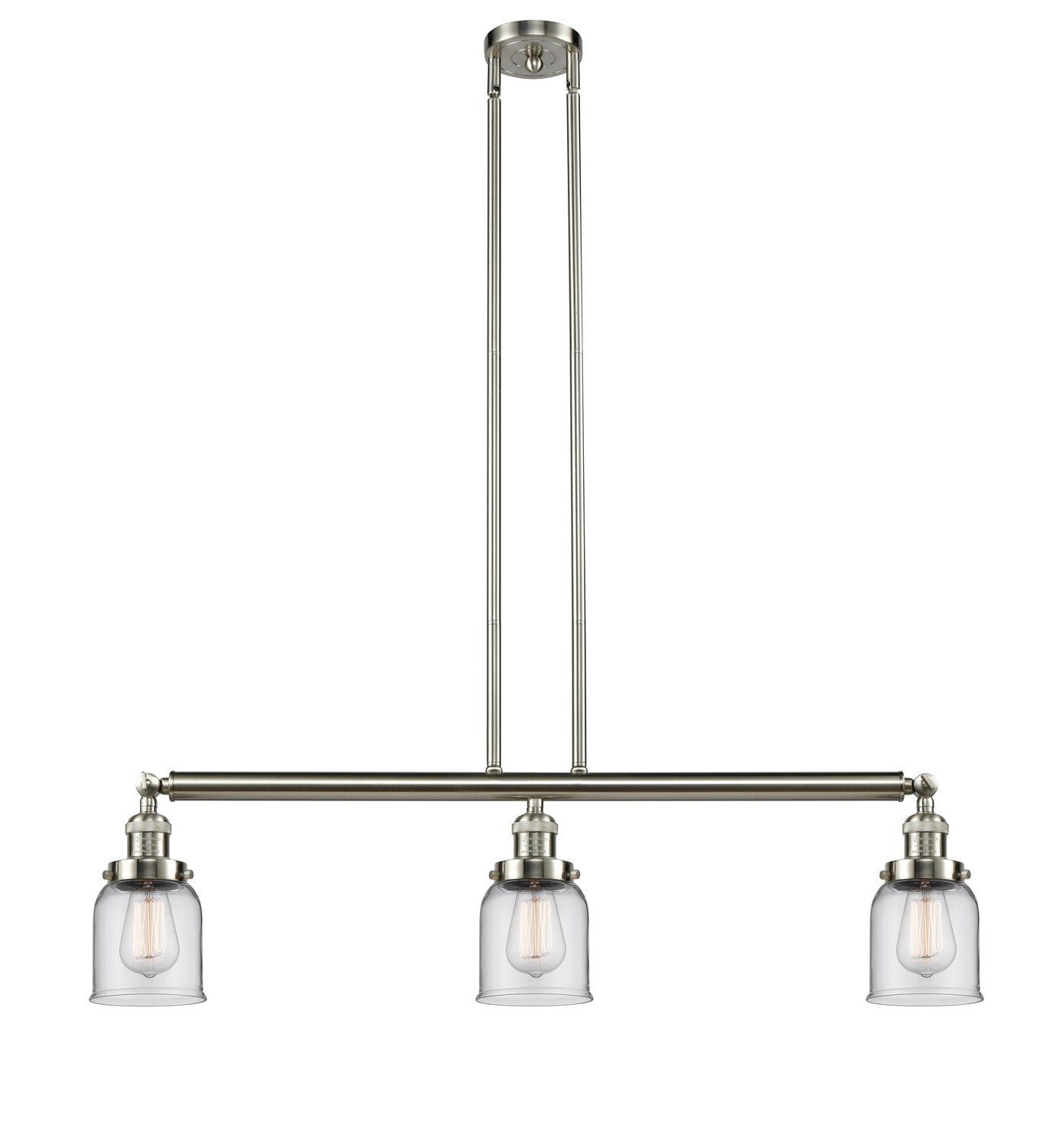 Innovations - 213-SN-G52 - Three Light Island Pendant - Franklin Restoration - Brushed Satin Nickel