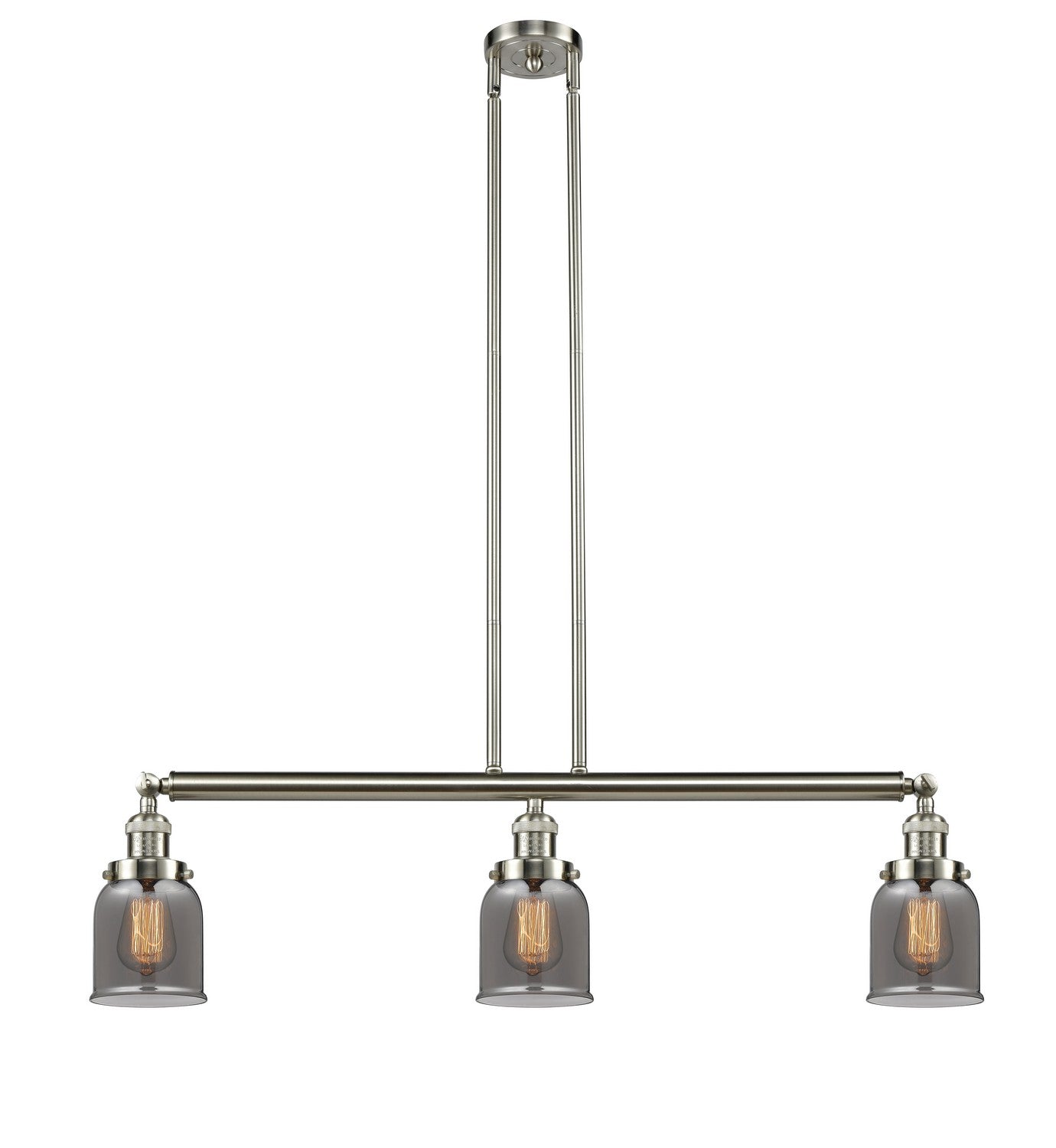 Innovations - 213-SN-G53 - Three Light Island Pendant - Franklin Restoration - Brushed Satin Nickel