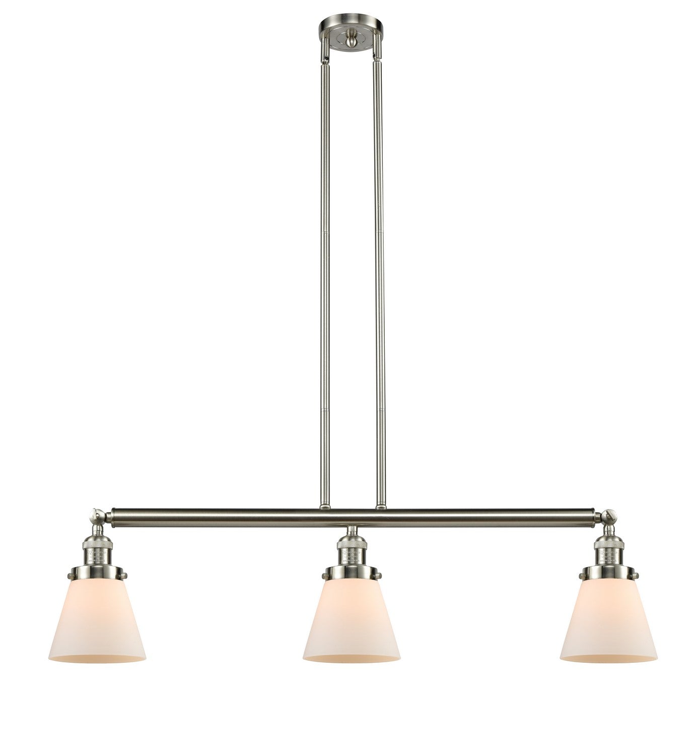 Innovations - 213-SN-G61 - Three Light Island Pendant - Franklin Restoration - Brushed Satin Nickel
