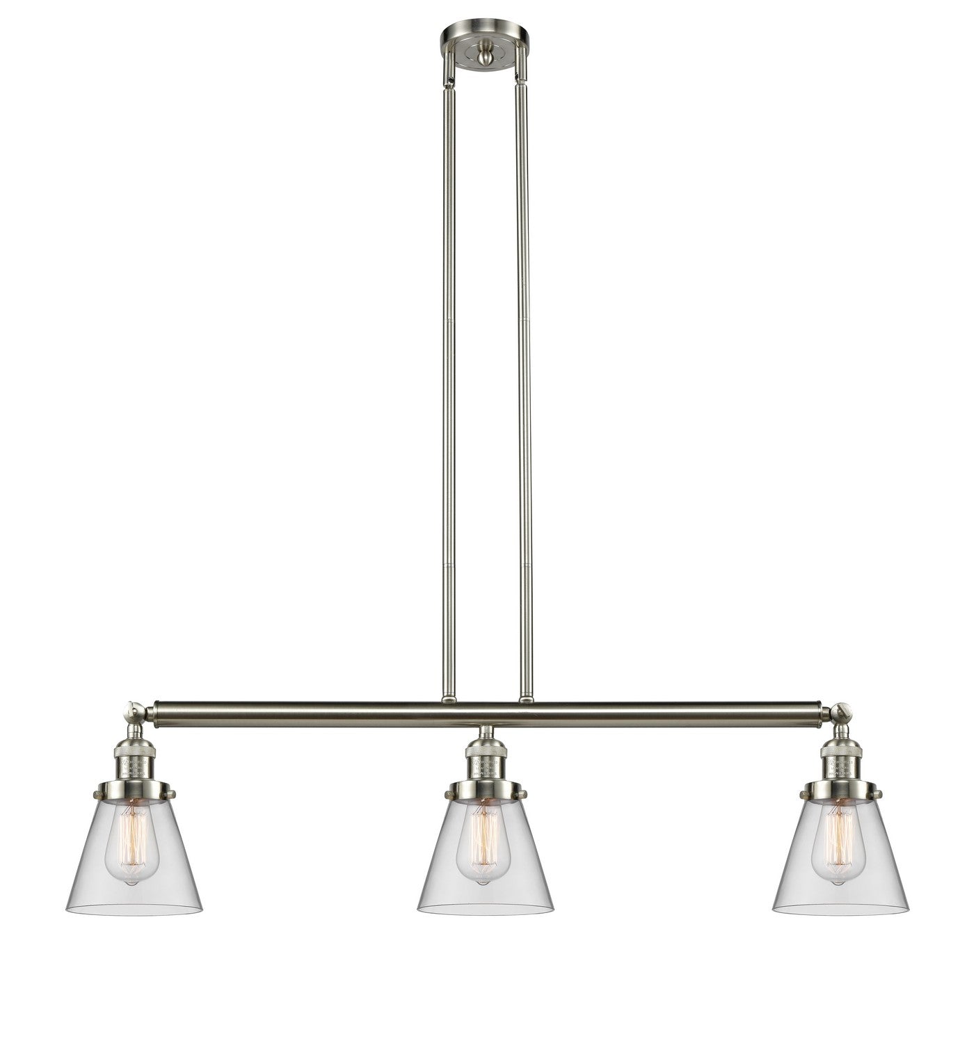 Innovations - 213-SN-G62 - Three Light Island Pendant - Franklin Restoration - Brushed Satin Nickel