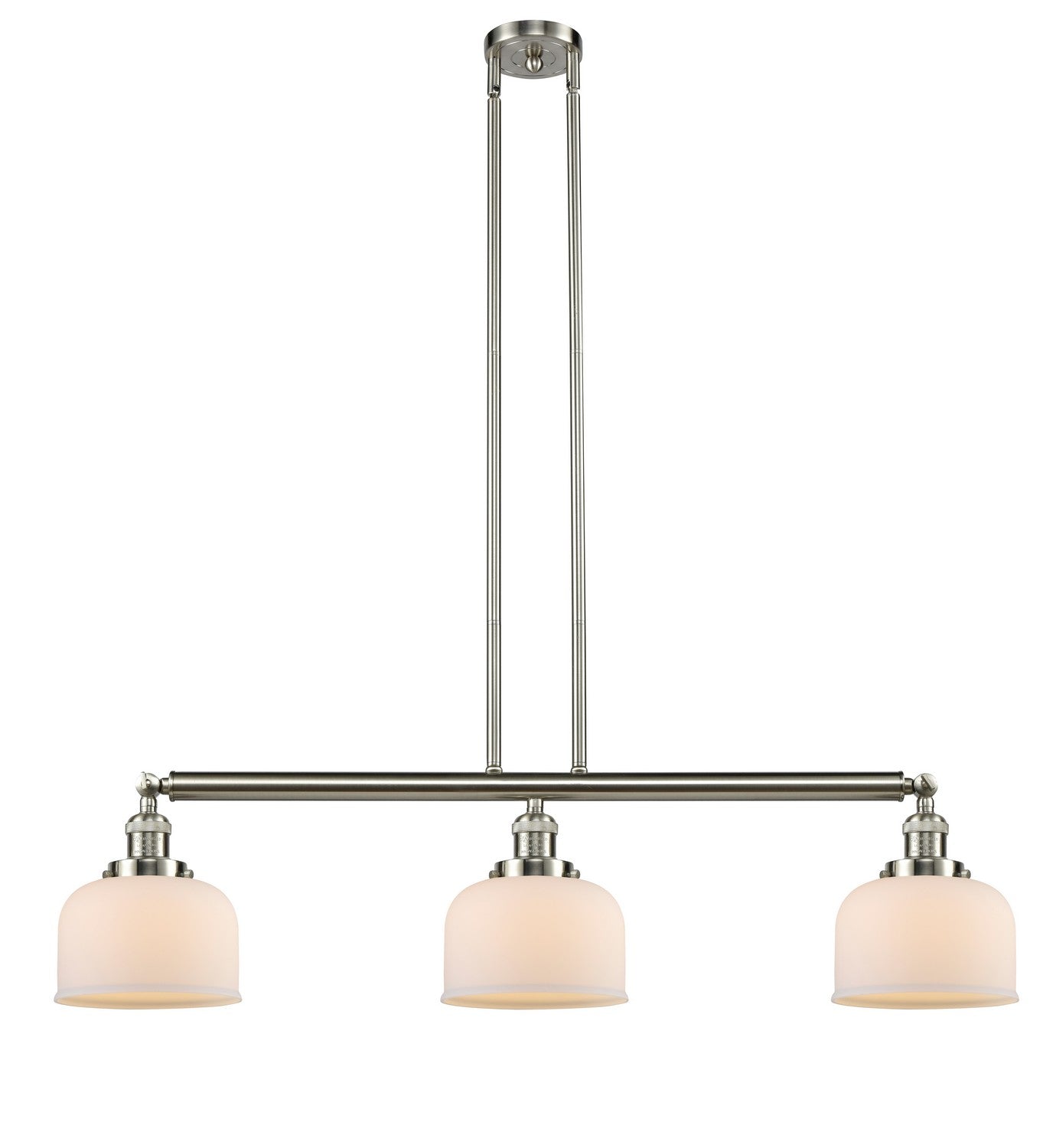 Innovations - 213-SN-G71 - Three Light Island Pendant - Franklin Restoration - Brushed Satin Nickel