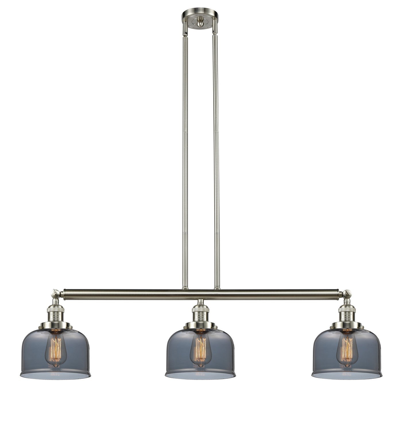 Innovations - 213-SN-G73 - Three Light Island Pendant - Franklin Restoration - Brushed Satin Nickel