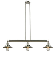 Innovations - 213-SN-M2 - Three Light Island Pendant - Franklin Restoration - Brushed Satin Nickel