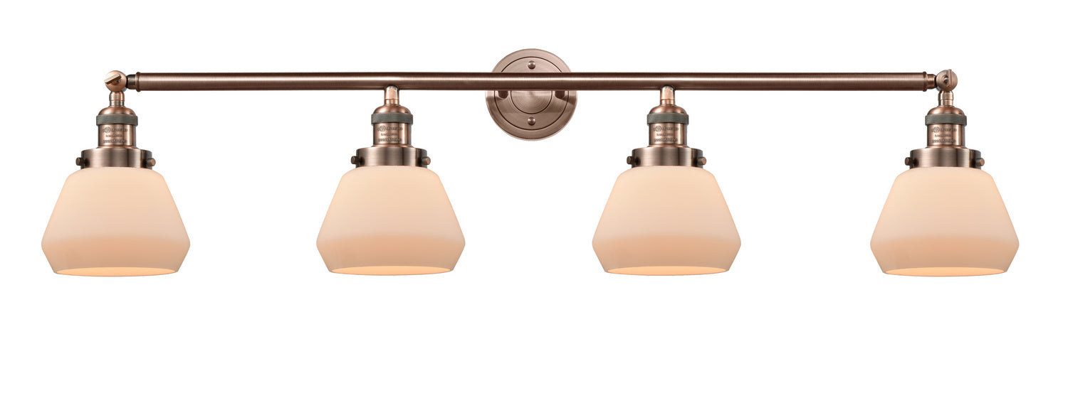 Innovations - 215-AC-G171 - Four Light Bath Vanity - Franklin Restoration - Antique Copper