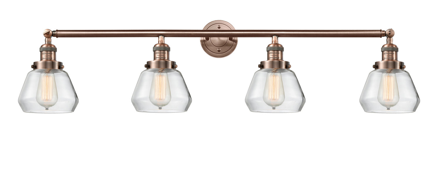 Innovations - 215-AC-G172 - Four Light Bath Vanity - Franklin Restoration - Antique Copper